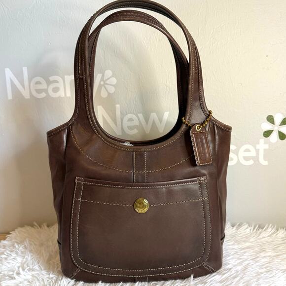 y2k Coach Legacy Mahogany Ergo Hobo Shoulder Bag - Picture 1 of 10